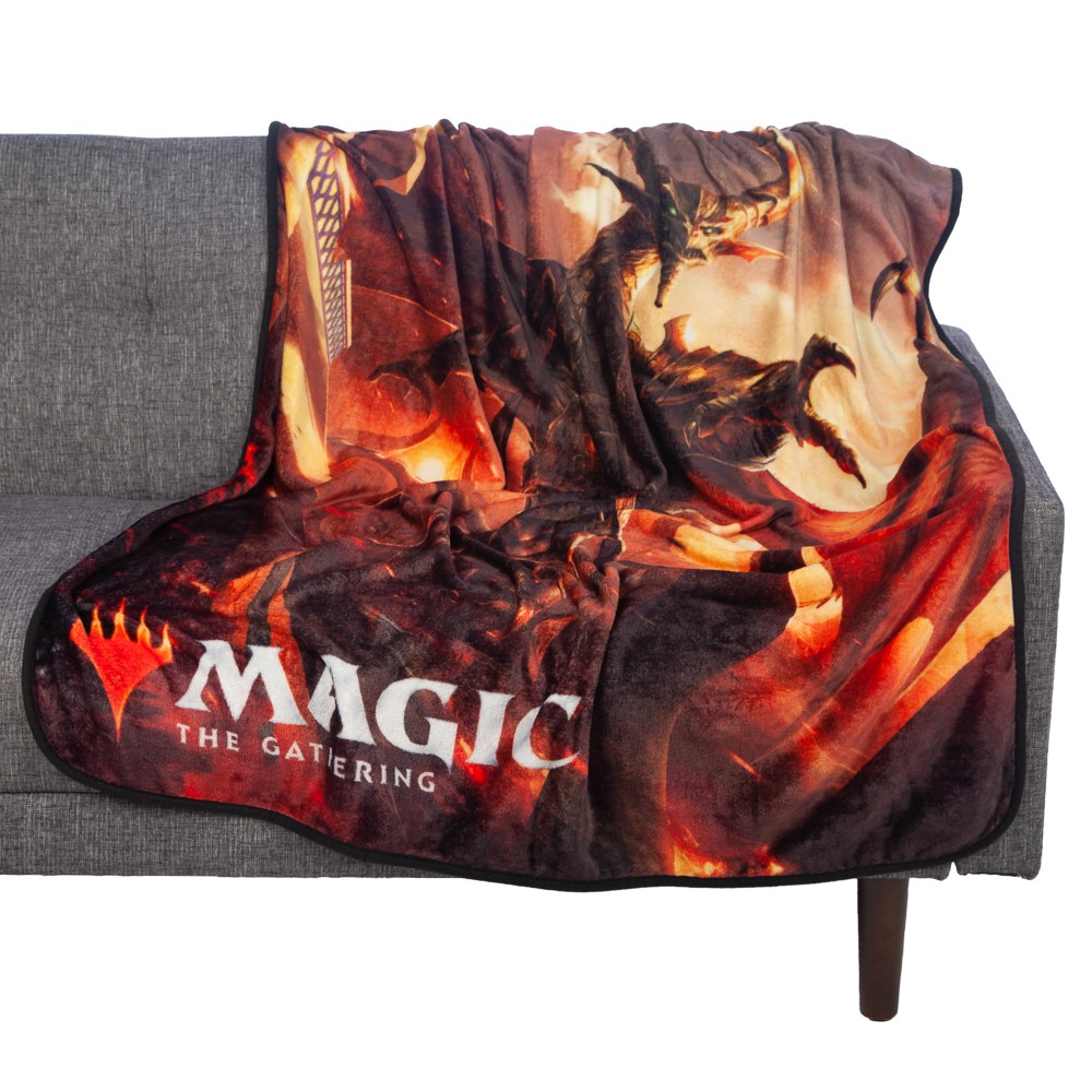 Nicol Bolas Magic the Gathering Fleece Throw Blanket NEW